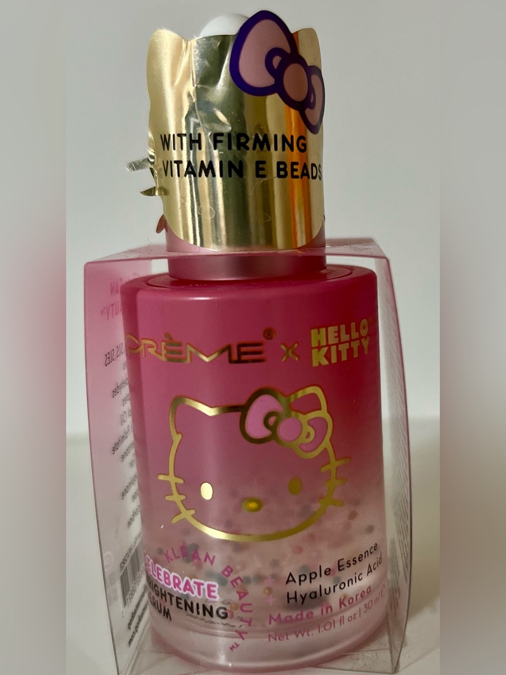 Hello Kitty Pink Hydrating Primer with Gold Accents